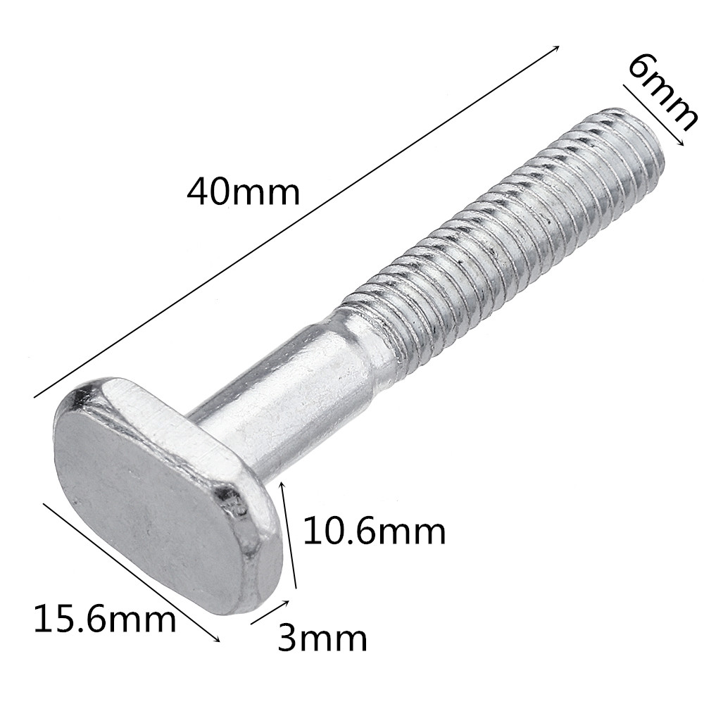 Drillpro-10pcs-M6x40mm-T-Nut-T-Sliding-Screws-For--30-Series-Miter-Track-Woodworking-Tool-1393376-1