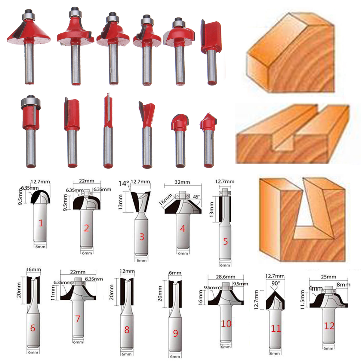 Drillpro-12pcs-14-Inch-Shank-Router-Bit-Set-Carbide-Rotary-Wood-Cutter-Milling-Cutter-Woodworking-Tr-1755019-6