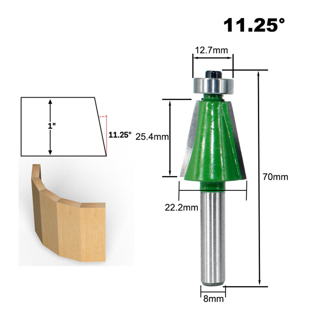 Drillpro-8mm-Shank-Chamfering-Router-Bit-1125-45-Degree-Milling-Cutter-for-Woodworking-1607766-2