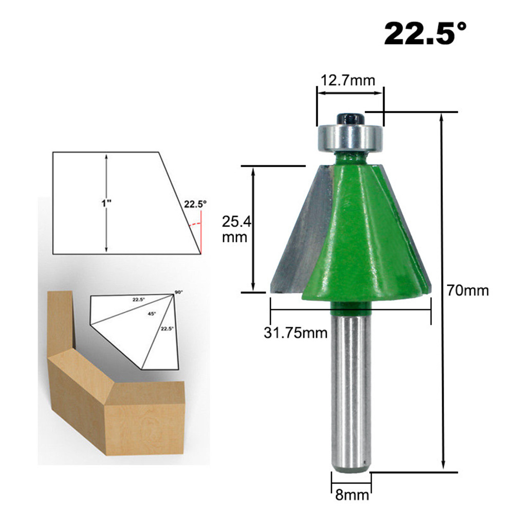 Drillpro-8mm-Shank-Chamfering-Router-Bit-1125-45-Degree-Milling-Cutter-for-Woodworking-1607766-4