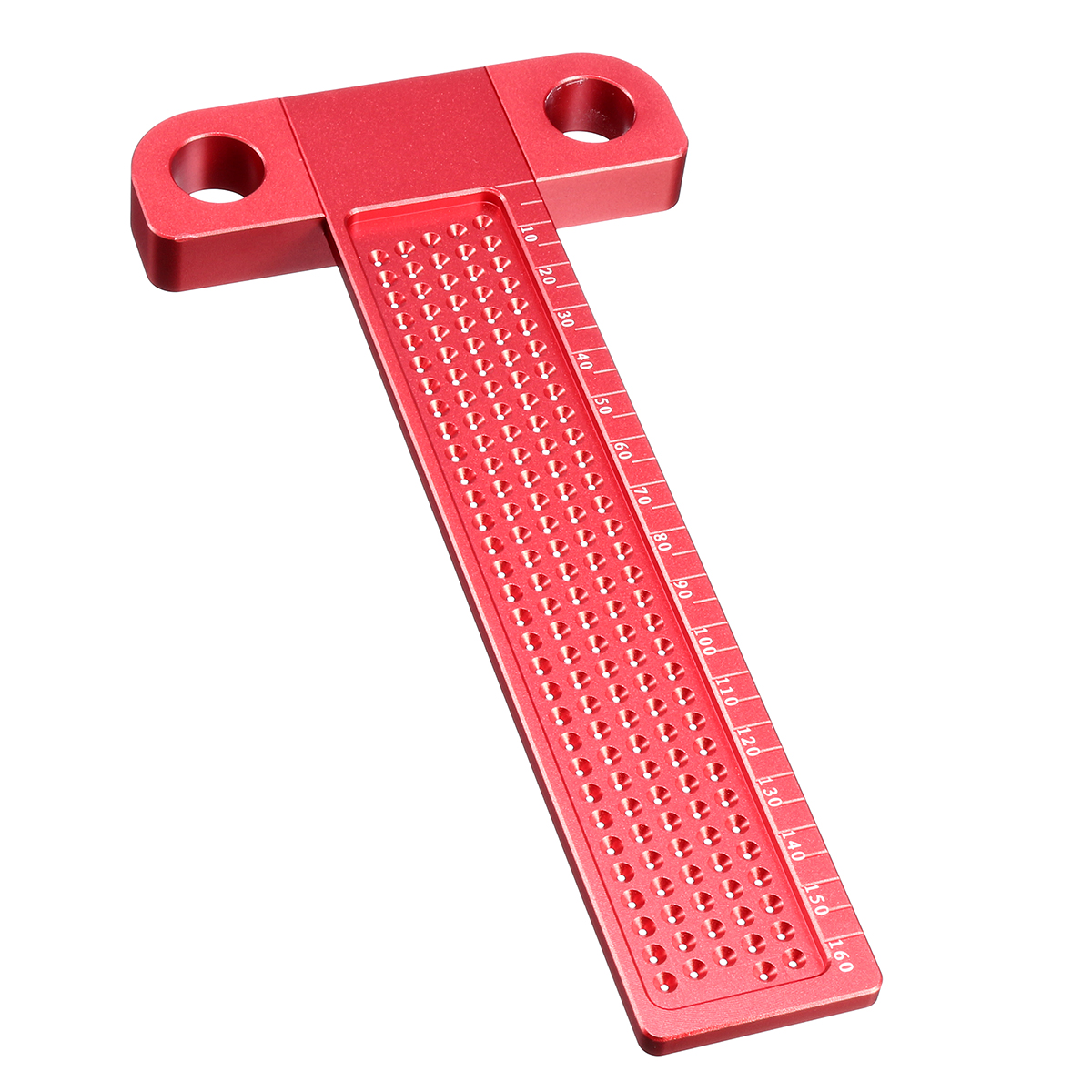 Drillpro-Aluminium-Alloy-T-160-Hole-Positioning-Metric-Measuring-Ruler-Woodworking-Precision-Marking-1324492-2