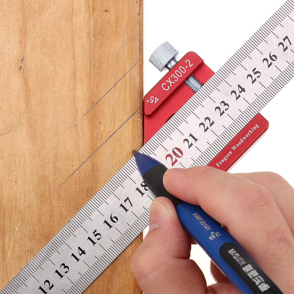 Drillpro-CX300-2-Adjustable-4590-Degree-Metric-and-Inch-Line-Scribe-Ruler-Positioning-Measuring-Rule-1595696-10