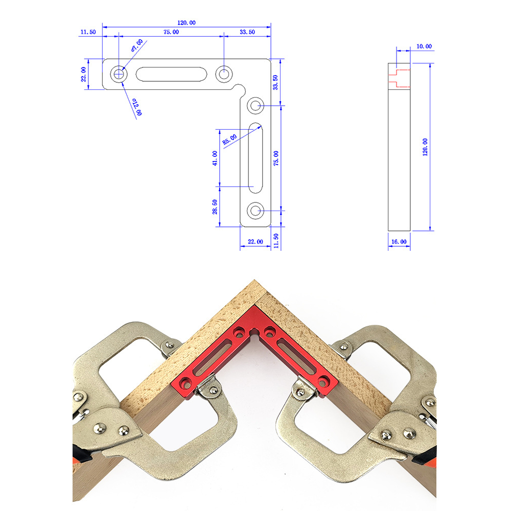 Drillpro-Upgrade-Aluminium-Alloy-90-Degree-120x120mm-Precision-Clamping-Square-with-Metric-and-Inch--1545919-10