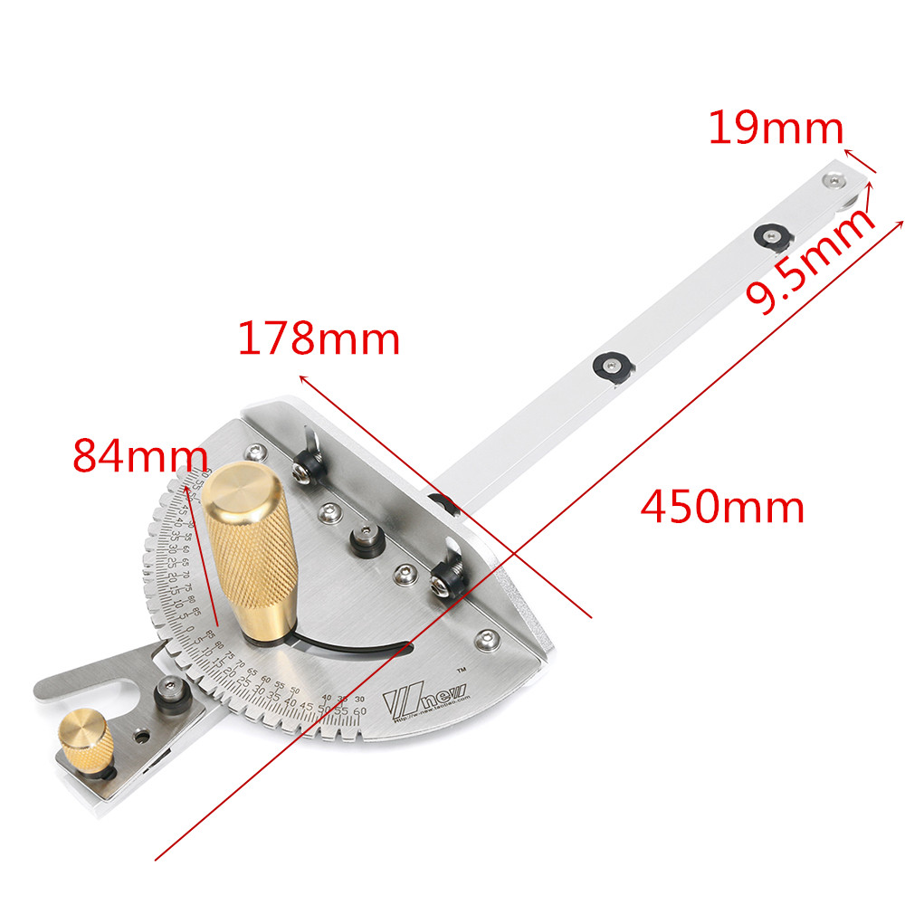 Drillpro-Upgraded-Miter-Gauge-Brass-Handle-TableSaw-Router-Miter-Gauge-Sawing-Assembly-Ruler-1400436-1