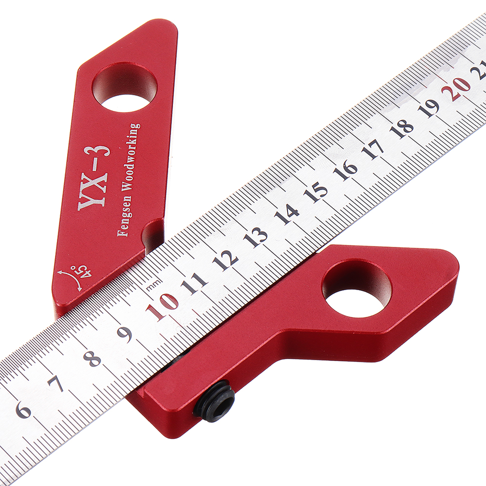 Drillpro-YX-3-Woodworking-Magnetic-Center-Scriber-Finder-45-90-Degrees-Angle-Line-Caliber-Ruler-Metr-1599815-5