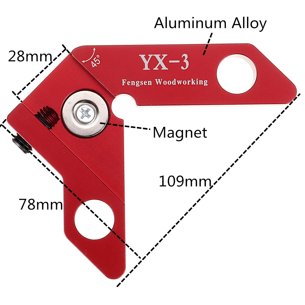 Drillpro-YX-3-Woodworking-Magnetic-Center-Scriber-Finder-45-90-Degrees-Angle-Line-Caliber-Ruler-Metr-1599815-6