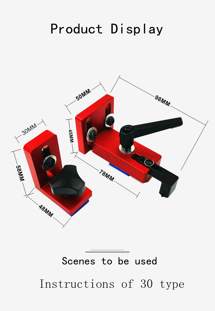 Fixed-T-Slot-Miter-Track-Stopper-3045-Manual-Woodworking-DIY-Tools-1422928-6