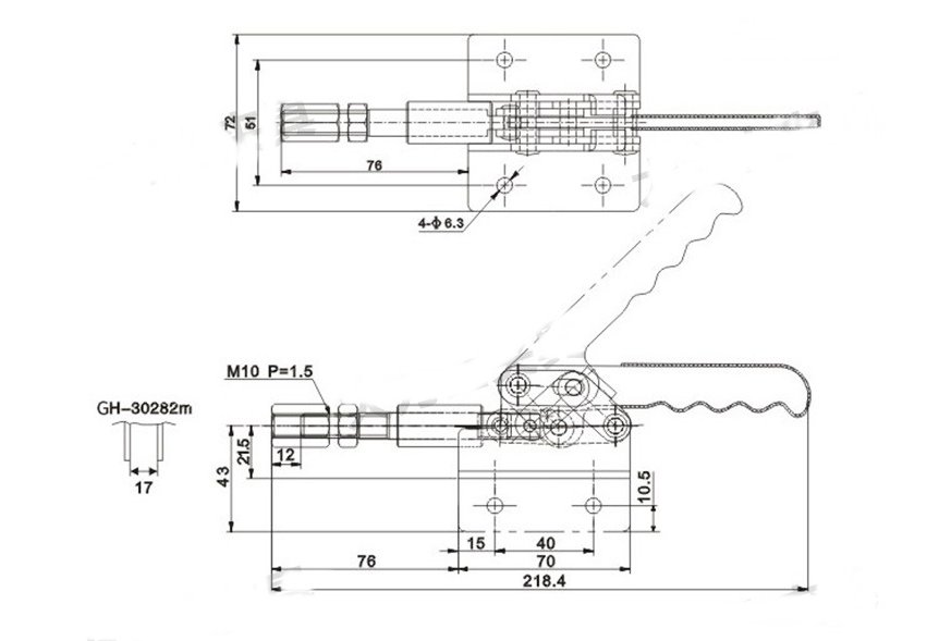 GH-302-DM-Quick-Release-Toggle-Clamp-160kg-Holding-Push-Mode-Toggle-Clamp-for-Woodworking-Welding-1665794-10