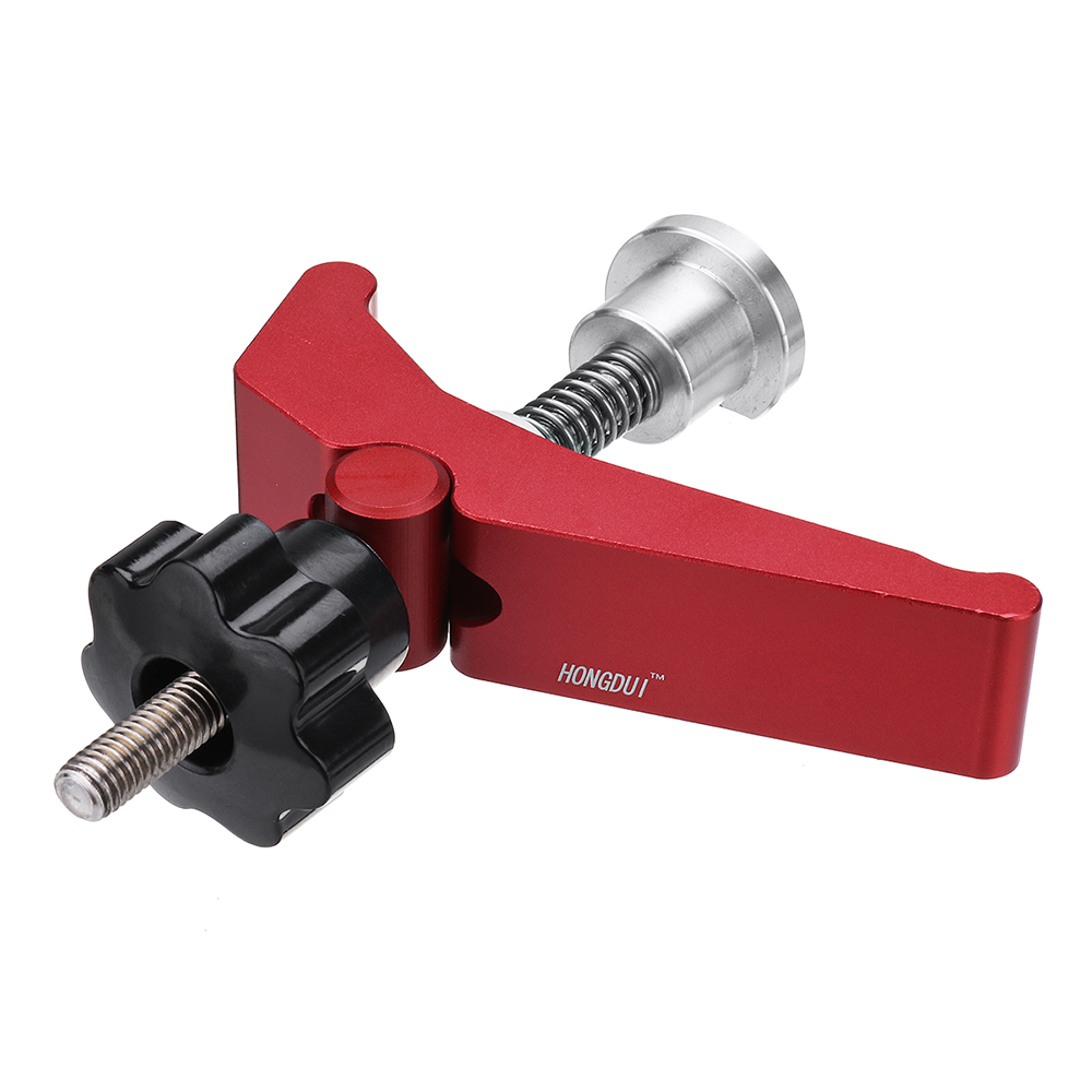 HONGDUI-2-Pcs-Red-Quick-Acting-Hold-Down-Clamp-Aluminum-Alloy-T-Slot-T-Track-Clamp-Set-Woodworking-T-1776199-5