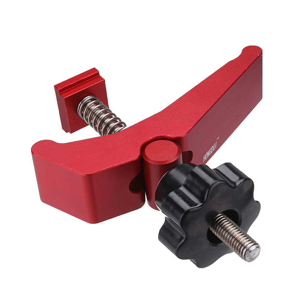 HONGDUI-2-Pcs-Red-Quick-Acting-Hold-Down-Clamp-Aluminum-Alloy-T-Slot-T-Track-Clamp-Set-Woodworking-T-1776199-6