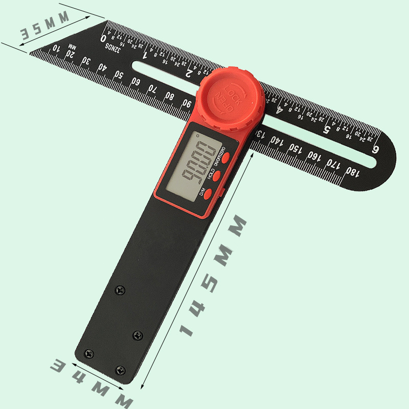 HUOTO-Multifunctional-Digital-Angle-Finder-T-Bevel-Gauge-Level-Ruler-Woodworking-Angle-Ruler-Digital-1902521-1