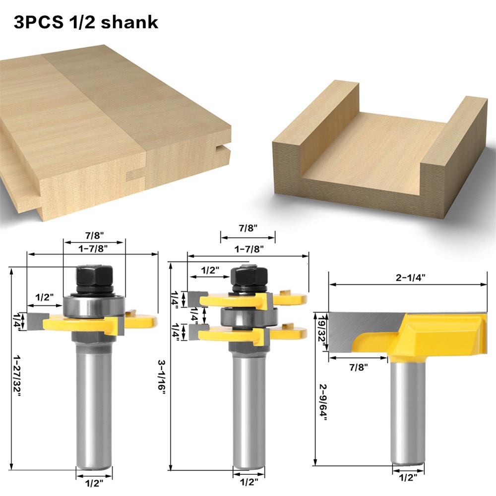 JGZUI-3-Pcs-Set-12-Handle-12mm-Shank-Three-Tooth-Router-Bit-T-Type-Tenon-Knife-Clear-Bottom-Knifes-L-1834144-6
