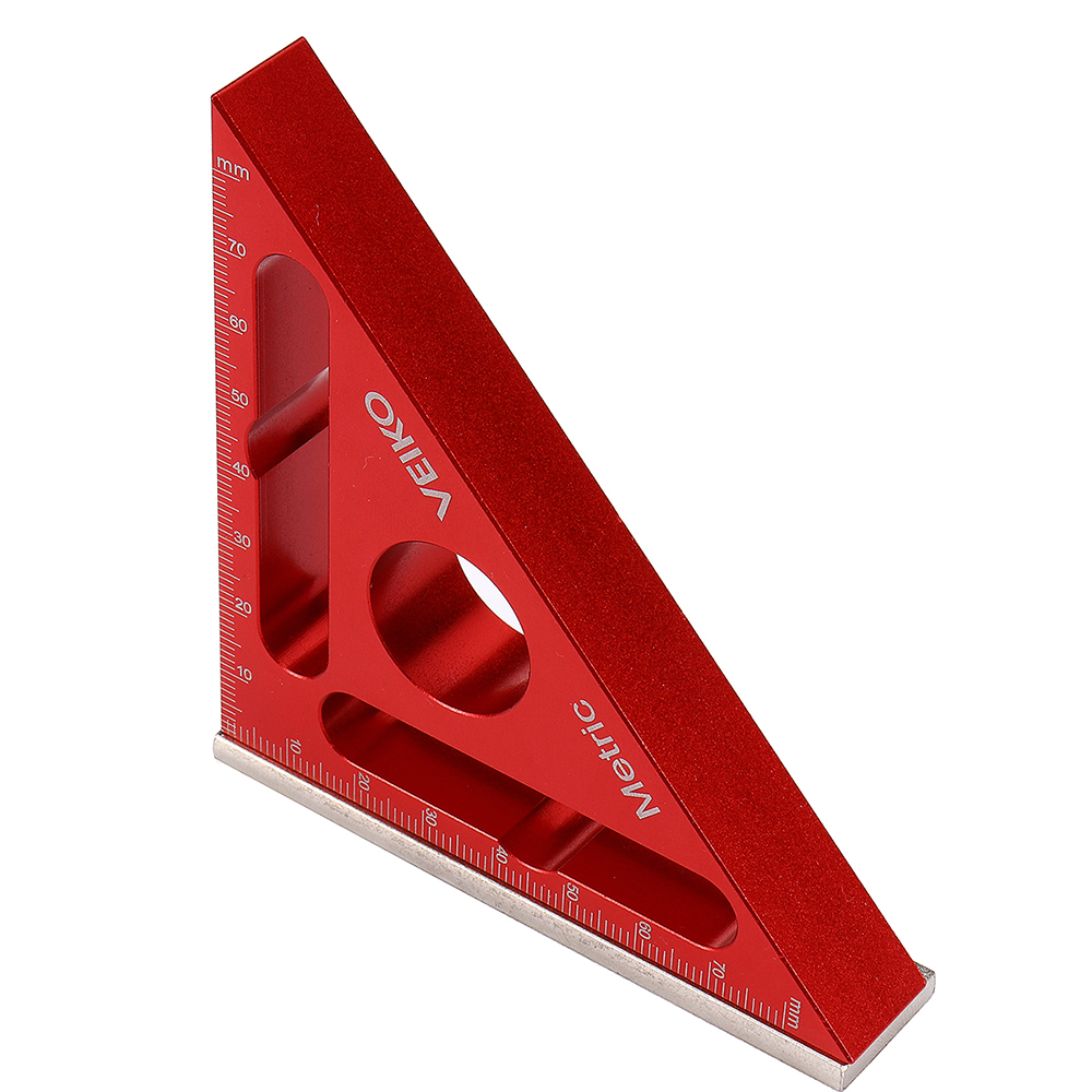 VEIKO-8080MM-Aluminum-Alloy-Woodworking-Triangle-Ruler-Set--Adjustable-90deg-Splicing-Board-Position-1921461-2