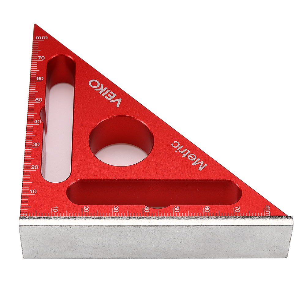 VEIKO-8080MM-Aluminum-Alloy-Woodworking-Triangle-Ruler-Set--Adjustable-90deg-Splicing-Board-Position-1921461-3