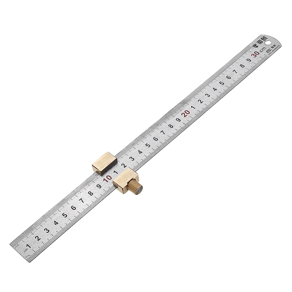 Woodworking-Metric-and-Inch-Line-Scribe-Ruler-Positioning-Measuring-Ruler-300mm-Marking-T-Ruler-Wood-1548601-2