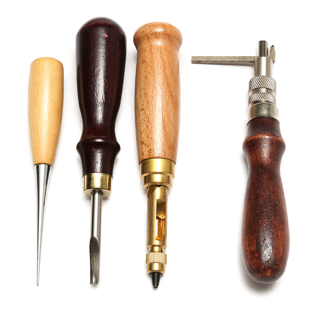 19pcs-Leather-Craft-Punch-Tools-Stitching-Carving-Working-Sewing-Saddle-Groover-Kit-1104765-7