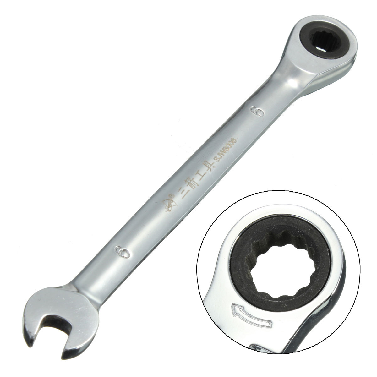 DANIU-Flexible-Pivoting-Head-Ratchet-Combination-Spanner-Wrench-Garage-Metric-Tool-6mm-7mm-8mm-10mm--1191093-4