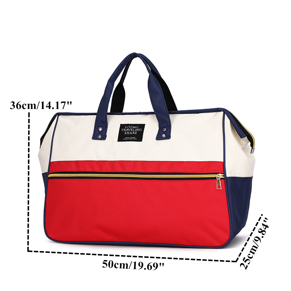 Oxford-Cloth-Waterproof-Shoulder-Crossbody-Bag-Fitness-Yoga-Bag-Luggage-Handbag-1622743-2