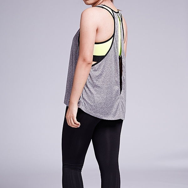 Women-Sport-Two-Pieces-Sleeveless-Vest-Wirelss-Shockproof-Bra-Quick-Dry-High-Elastic-Fitness-Vest-1070564-4