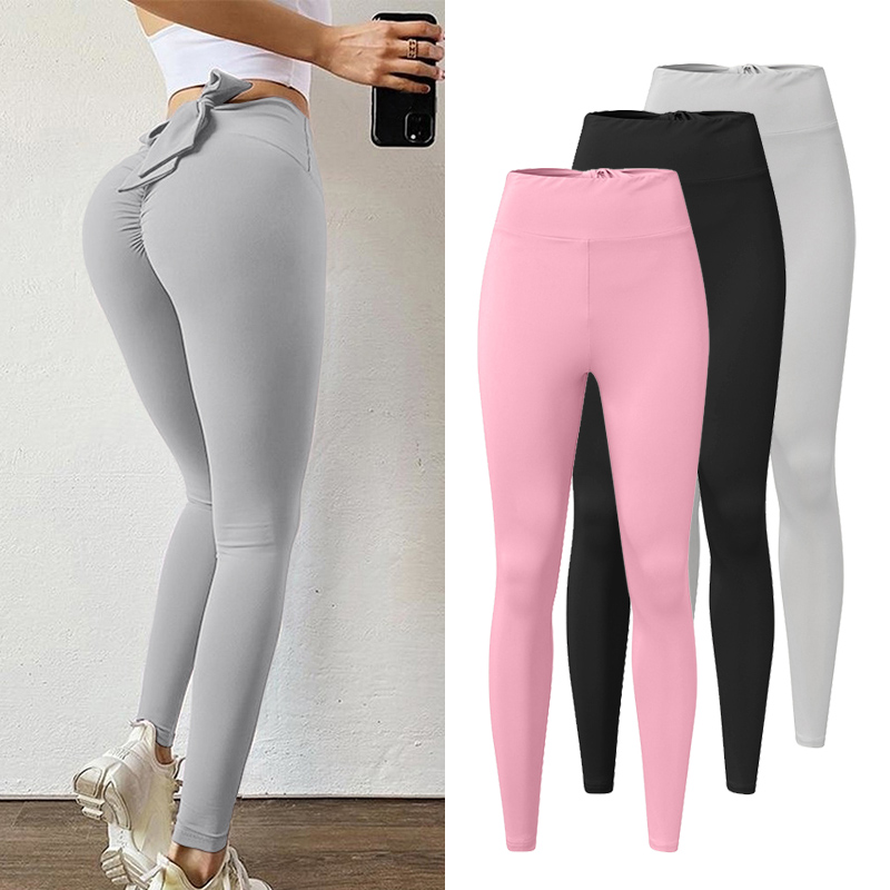 ZANZEA-Fitness-Exercise-Pants-Bow-Tie-Pants-Buttocks-Breathable-Comfortable-Womens-Yoga-Pants-1854001-13