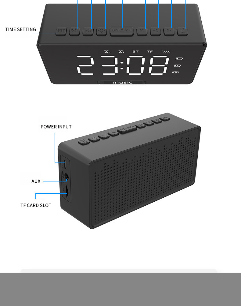 Bakeey-D7-LED-Alarm-Clock-Speaker-Luminous-Multi-function-Retro-bluetooth-50-Loudspeaker-for-Home-De-1844876-11