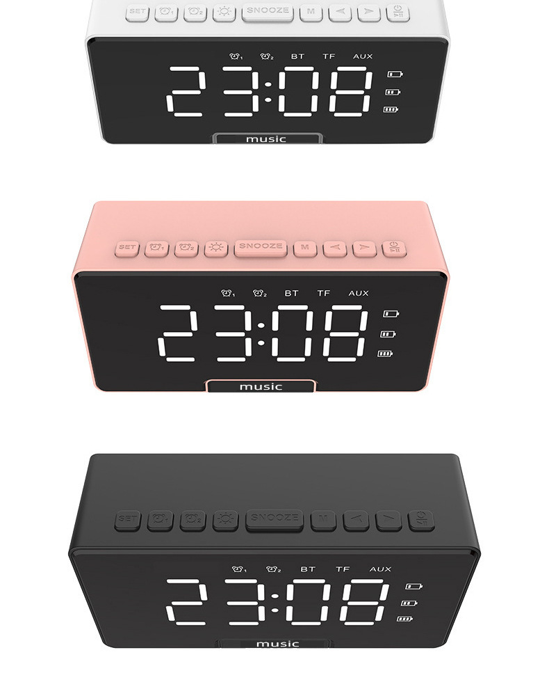 Bakeey-D7-LED-Alarm-Clock-Speaker-Luminous-Multi-function-Retro-bluetooth-50-Loudspeaker-for-Home-De-1844876-9