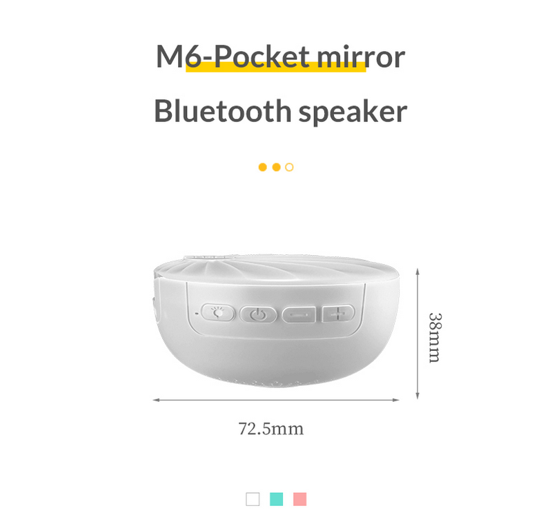 Bakeey-M6-Fashion-Pocket-Mirror-Wireless-bluetooth-Speaker-Fill-Light-Mini-Portable-Outdoor-Speaker-1642046-11