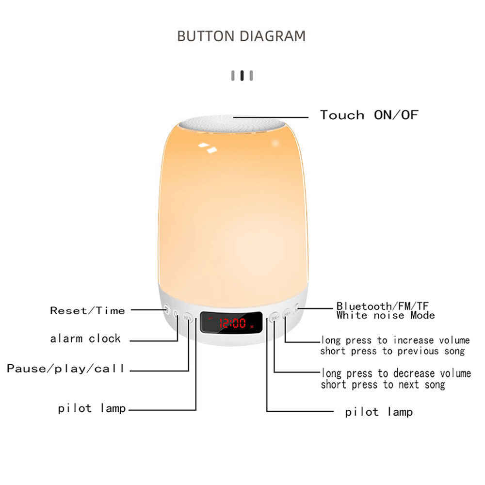 bluetooth-51-Speaker-Alarm-Clock-with-Colorful-Light-3-Gear-Dimming-White-Noise-Machine-FM-Radio-for-1824421-5